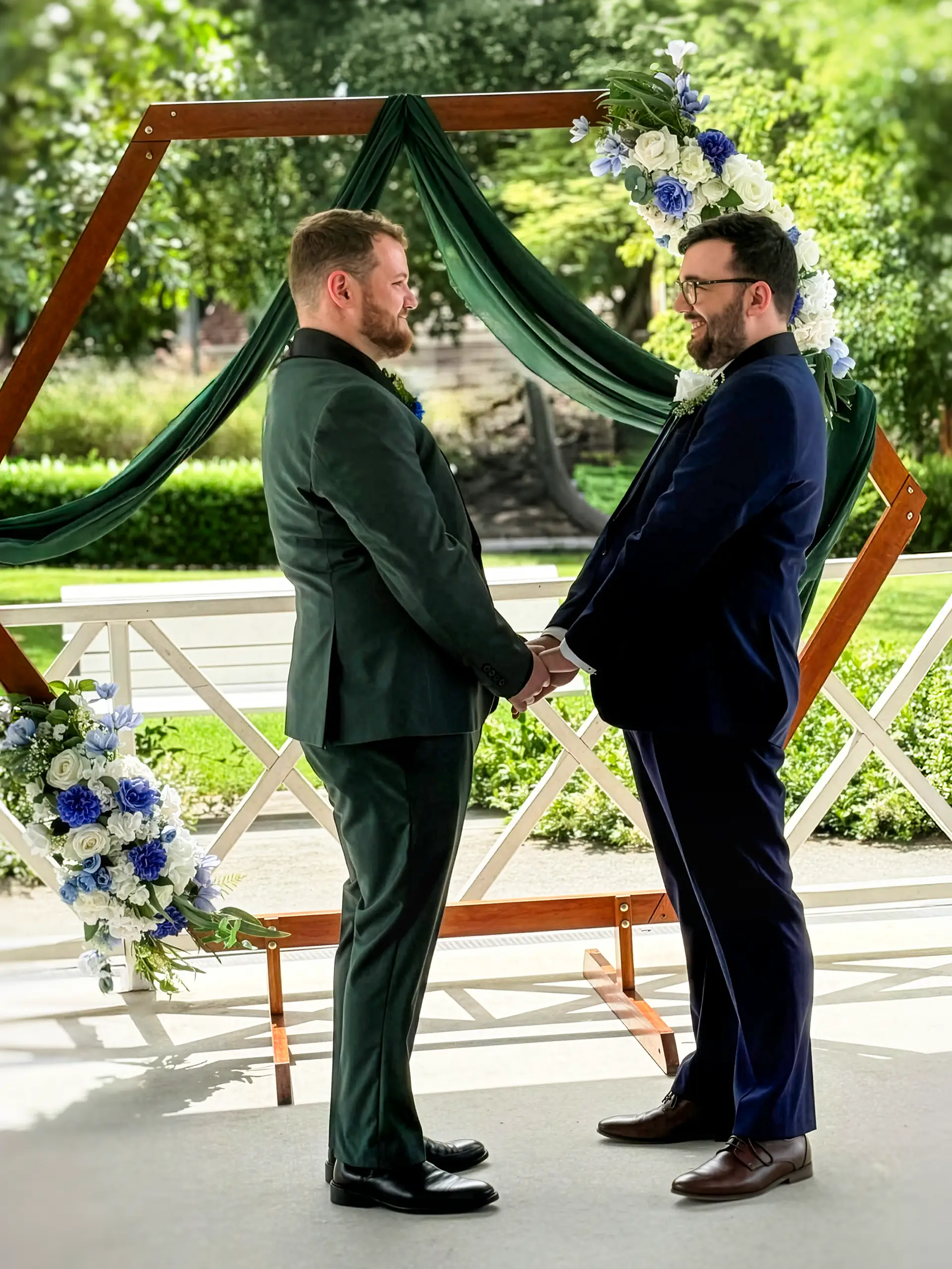 Brandon and Cody at their ceremony
